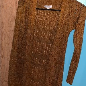 dark orange cardigan